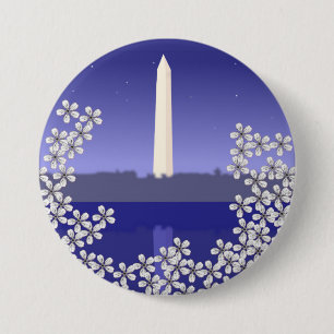 Badge Rond 7,6 Cm Cherry Blossoms à Washington DC
