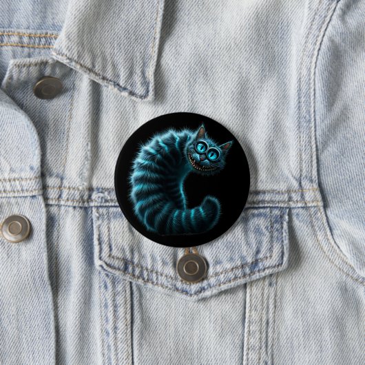 Badge Rond 7,6 Cm Cheshire Cat (En situation)