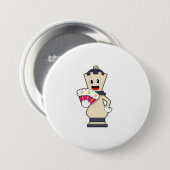 Badge Rond 7,6 Cm Chess piece Queen à Chess.PNG (Devant & derrière)
