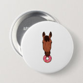 Badge Rond 7,6 Cm Cheval avec beigne (Devant & derrière)