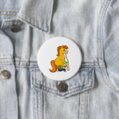 Badge Rond 7,6 Cm Cheval avec Boy.PNG (En situation)