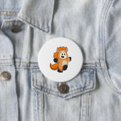 Badge Rond 7,6 Cm Cheval en costume (En situation)