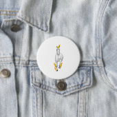 Badge Rond 7,6 Cm Cheval en flamme (En situation)