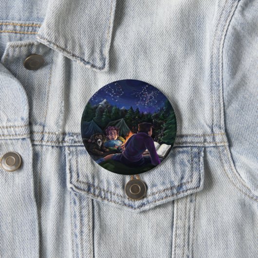 Badge Rond 7,6 Cm Chevaliers d'été (En situation)