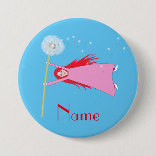 Badge Rond 7,6 Cm Cheveux roux Dandelion Girl Thunder_Cove