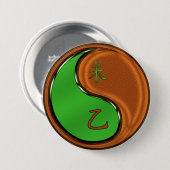 Badge Rond 7,6 Cm Chèvre de bois (Devant & derrière)