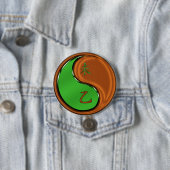 Badge Rond 7,6 Cm Chèvre de bois (En situation)