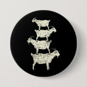 Badge Rond 7,6 Cm Chèvre Retro (Devant)