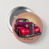 BADGE ROND 7,6 CM CHEVROLET 1938 (Devant & derrière)