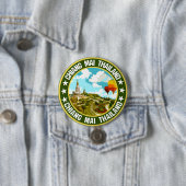 Badge Rond 7,6 Cm Chiang Mai (En situation)