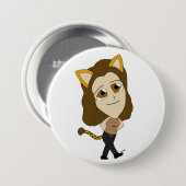 Badge Rond 7,6 Cm chibi catgirl (Devant & derrière)