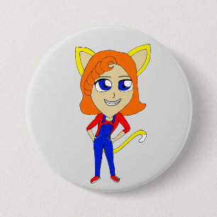 Badge Rond 7,6 Cm chibi catgirl