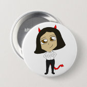 Badge Rond 7,6 Cm chibi fille diable (Devant & derrière)