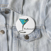 Badge Rond 7,6 Cm chic aqua martini (En situation)