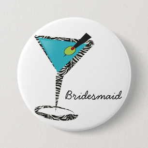 Badge Rond 7,6 Cm chic aqua martini