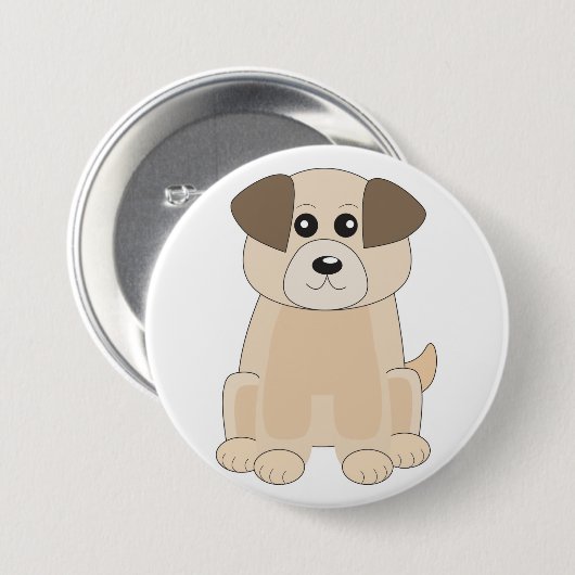 Badge Rond 7,6 Cm Chien (Devant & derrière)