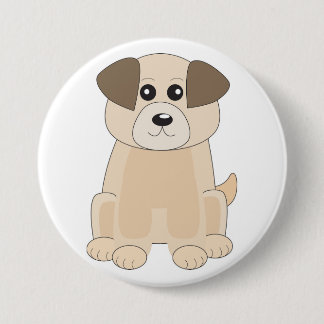 Badge Rond 7,6 Cm Chien