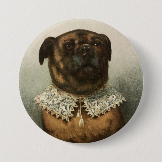 Badge Rond 7,6 Cm Chien (Devant)