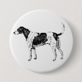Badge Rond 7,6 Cm Chien (Devant)