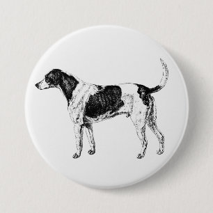 Badge Rond 7,6 Cm Chien