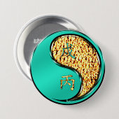 Badge Rond 7,6 Cm Chien de Feu (Devant & derrière)