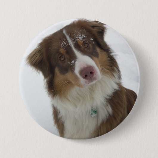 Badge Rond 7,6 Cm Chien mignon (Devant)