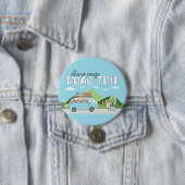 Badge Rond 7,6 Cm China Pugs Road Trip (En situation)