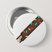 Badge Rond 7,6 Cm chocolat (Devant & derrière)
