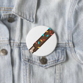 Badge Rond 7,6 Cm chocolat (En situation)