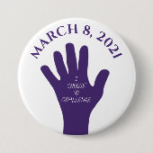 Badge Rond 7,6 Cm Choisir de contester le 8 mars Journée des femmes  (Devant)