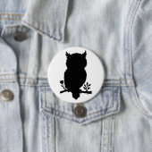 Badge Rond 7,6 Cm Chouette (En situation)