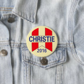 Badge Rond 7,6 Cm Chris Christie 2016 (En situation)