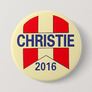 Badge Rond 7,6 Cm Chris Christie 2016