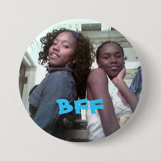 Badge Rond 7,6 Cm chrisnlaina, BFF (Devant)
