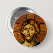 Badge Rond 7,6 Cm Christ Pantocrator (Devant & derrière)