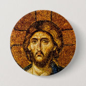 Badge Rond 7,6 Cm Christ Pantocrator (Devant)