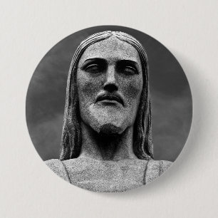 Badge Rond 7,6 Cm Christ Rédempteur