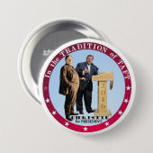 Badge Rond 7,6 Cm Christie pour le président 2016 (Devant & derrière)