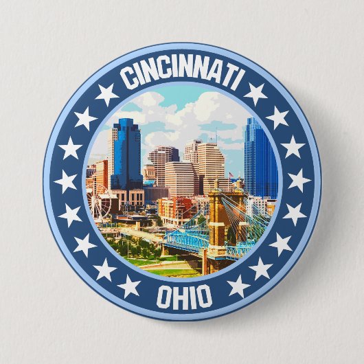 Badge Rond 7,6 Cm Cincinnati (Devant)