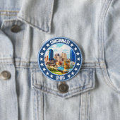 Badge Rond 7,6 Cm Cincinnati (En situation)