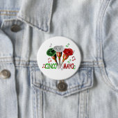 Badge Rond 7,6 Cm Cinco de Mayo (En situation)