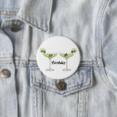 Badge Rond 7,6 Cm cinquantième Bouton d'anniversaire (En situation)