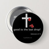 Badge Rond 7,6 Cm Citations chrétiennes (Devant & derrière)