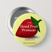 Badge Rond 7,6 Cm Citations chrétiennes (Devant & derrière)