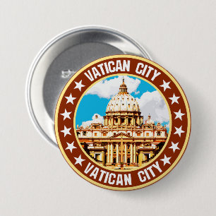 Badge Rond 7,6 Cm Cité du Vatican