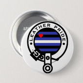 Badge Rond 7,6 Cm clan en cuir (Devant & derrière)