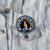 BADGE ROND 7,6 CM CLAN KIRKPATRICK CREST (En situation)