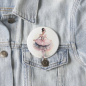 Badge Rond 7,6 Cm Clara (Black Hair) from The Nutcracker Ballet (En situation)