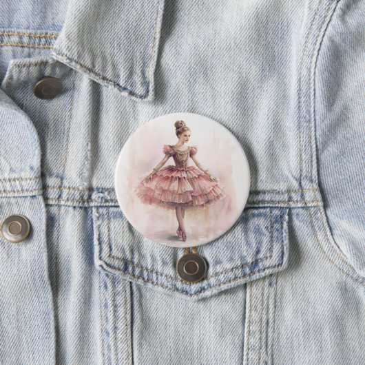 Badge Rond 7,6 Cm Clara (Blonde Hair) from The Nutcracker Ballet (En situation)