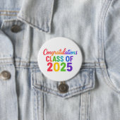 Badge Rond 7,6 Cm Classe de félicitations de 2025 (En situation)